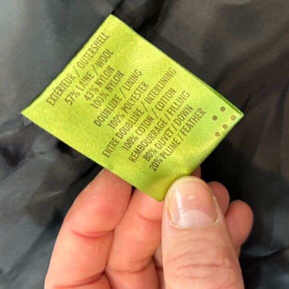 Soia & Kyo Gray Wool Herringbone Warm Coat Double lining sz XS - Picture 7 of 13